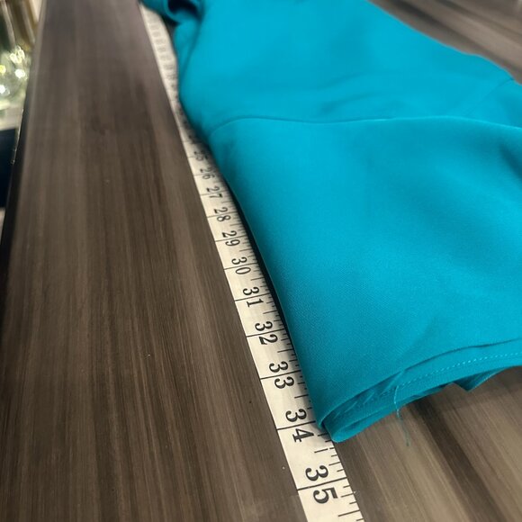 NWT Ted Baker London Cormier Turquoise Dress Cut Out Fluted Shift Size 4/6 - Picture 12 of 12
